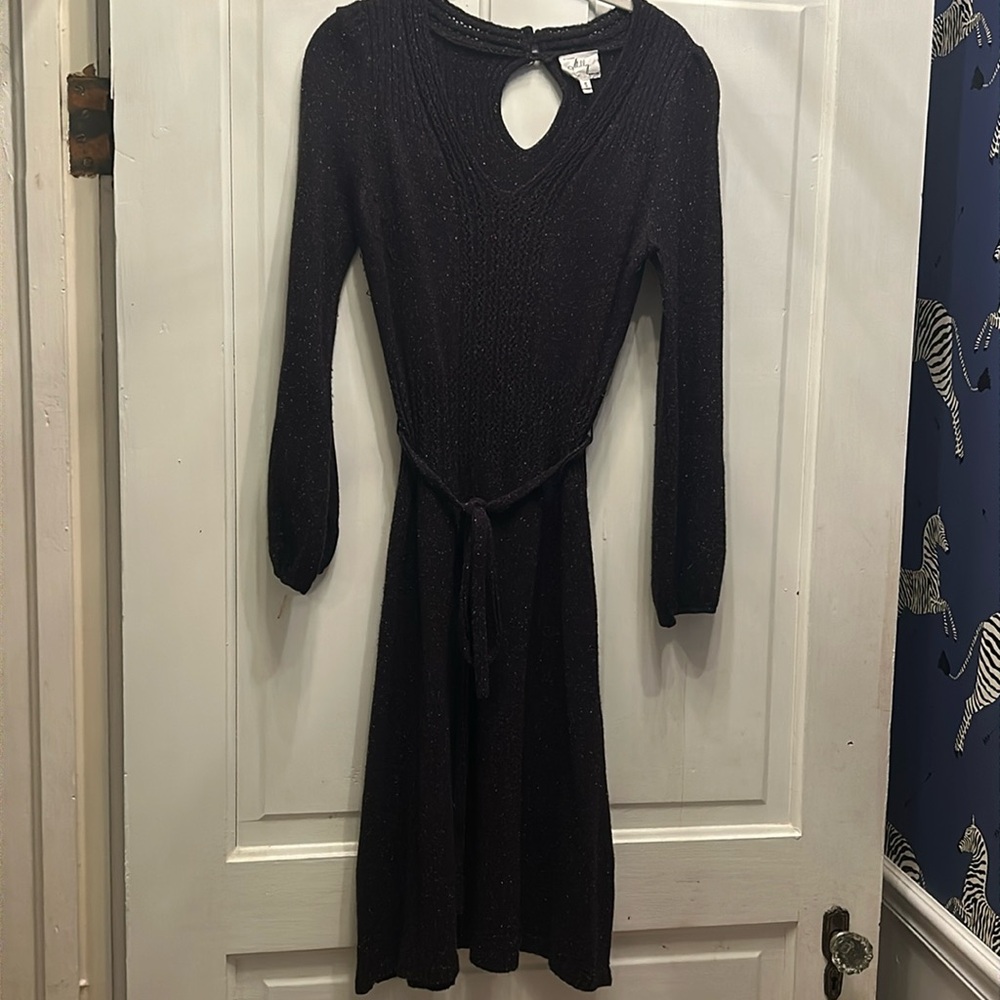 Milly dark purple sweater dress - Size Small